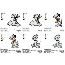 Package 3 Dalmatians 06 Embroidery Designs